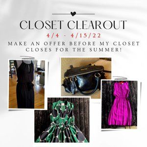 CLOSET CLEAR OUT + NEW LISTINGS